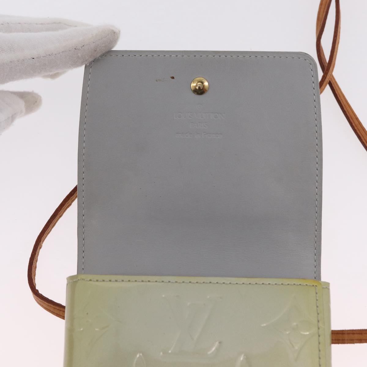 Louis Vuitton Walker Monogram Vernis, Gray, Patent Leather, Wallet