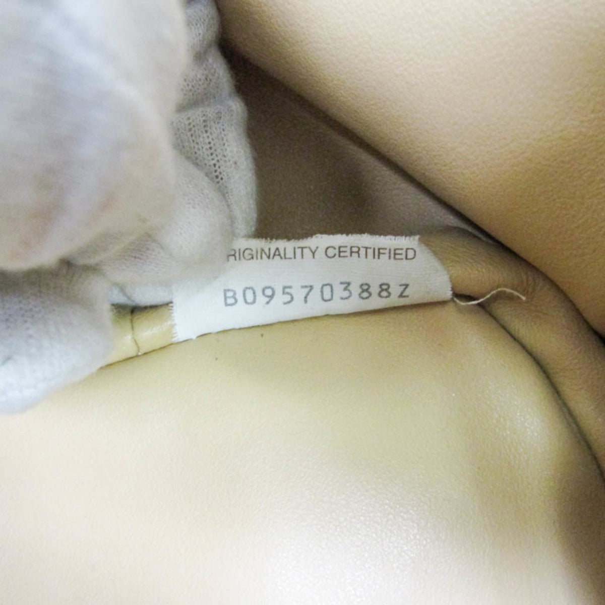 Bottega Veneta Beak Leather, Beige, Leather, Tote Bag