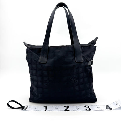 Chanel Travel Line Nylon, Black, Nylon, Tote Bag