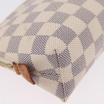 Louis Vuitton Toiletry Pouch Damier, Beige, Canvas, Clutch