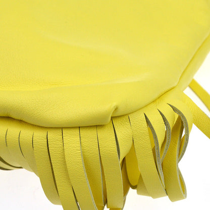 Bottega Veneta The Fringe Leather, Yellow, Leather, Clutch