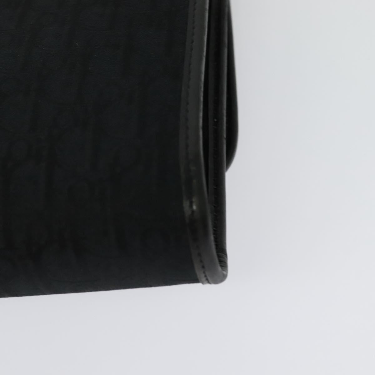 Christian Dior Vintage Trotteur Chain Canvas, Black, Canvas, Shoulder Bag