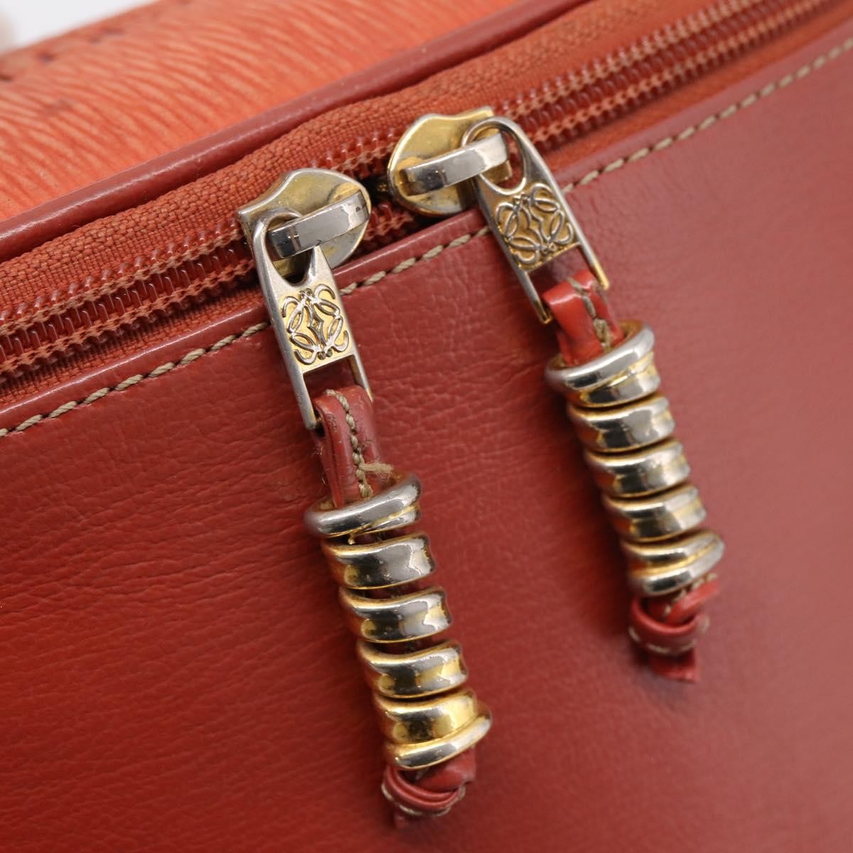 Loewe Velazquez Tote Leather, Orange, Leather, Handbag
