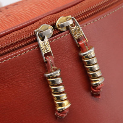 Loewe Velazquez Tote Leather, Orange, Leather, Handbag