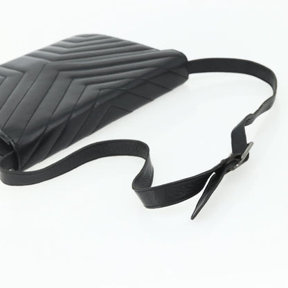Saint Laurent Loulou NM Matelasse Chevron Leather, Black, Leather, Shoulder Bag