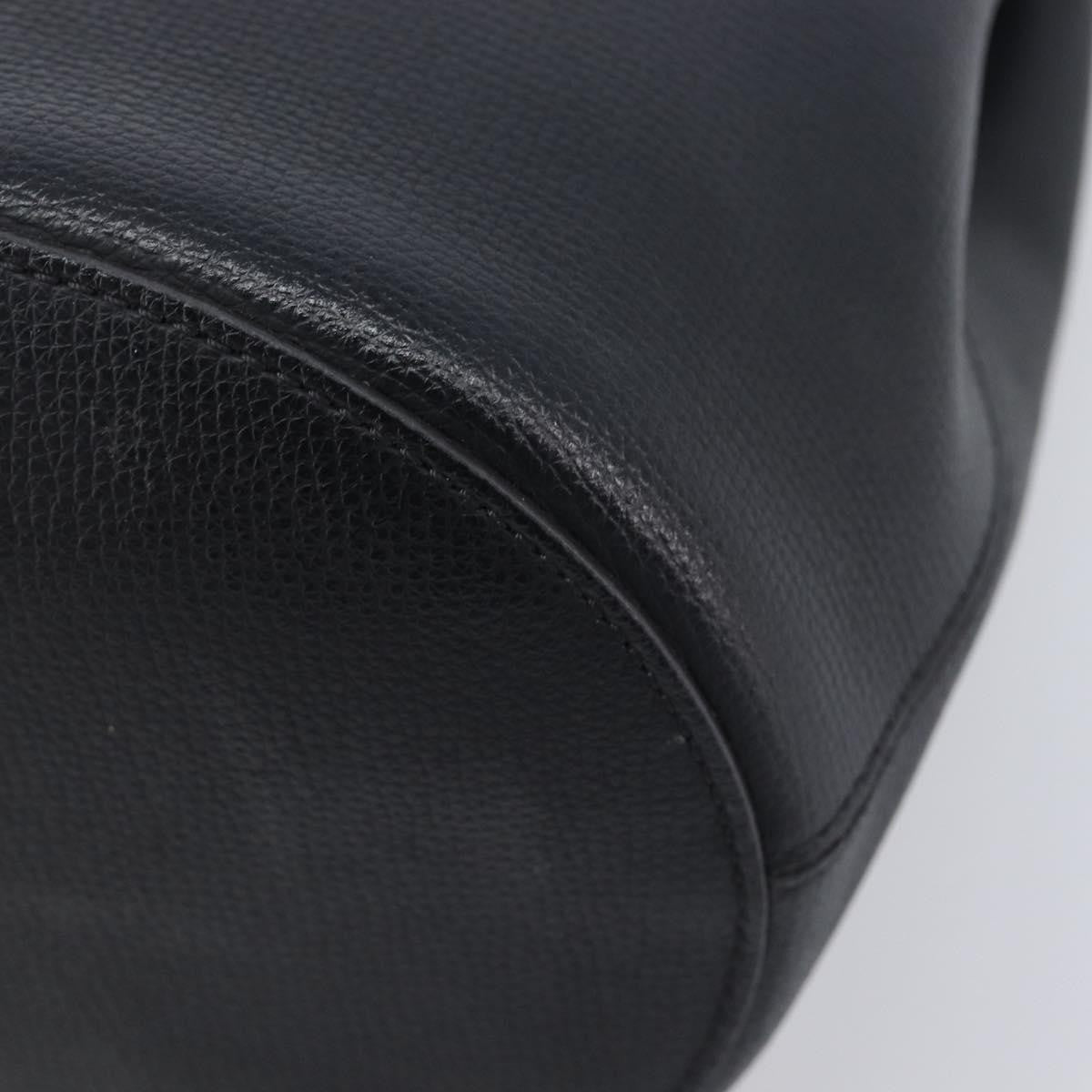 Burberry Lorne Bucket Leather, Black, Leather, Handbag