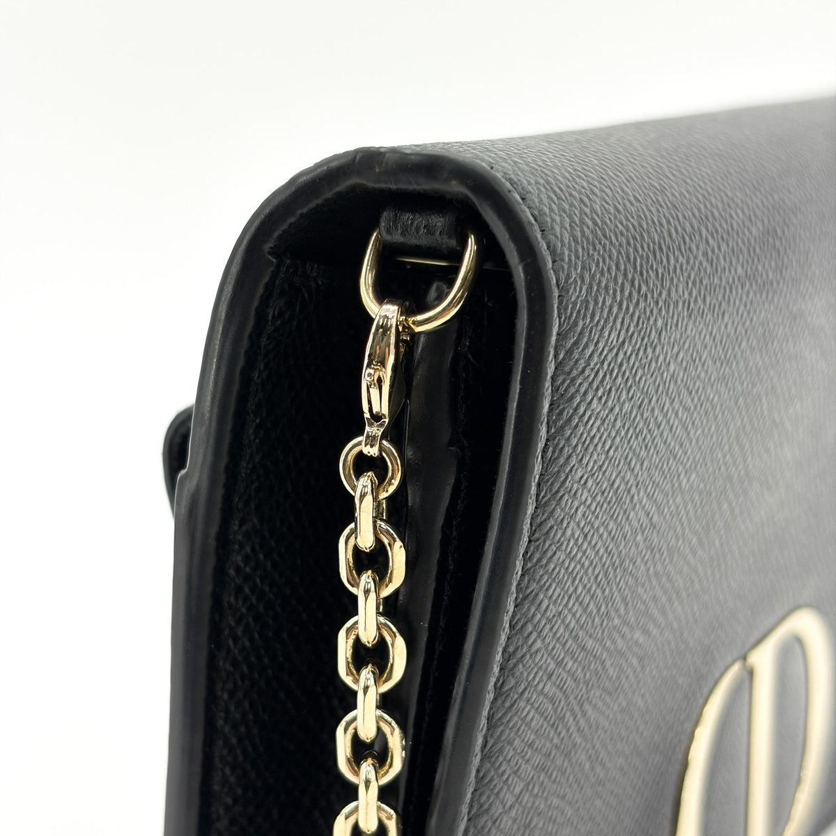 Christian Dior 30 Montaigne 2-in-1 Leather, Black, Leather, Crossbody Bag