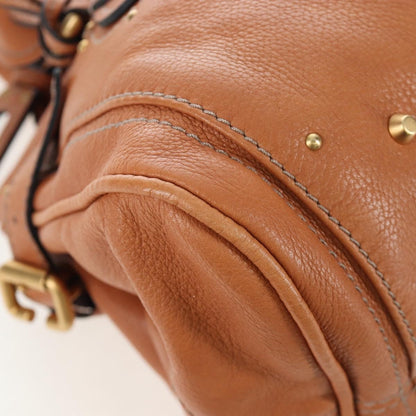 Chloe Paddington Leather, Brown, Leather, Tote Bag