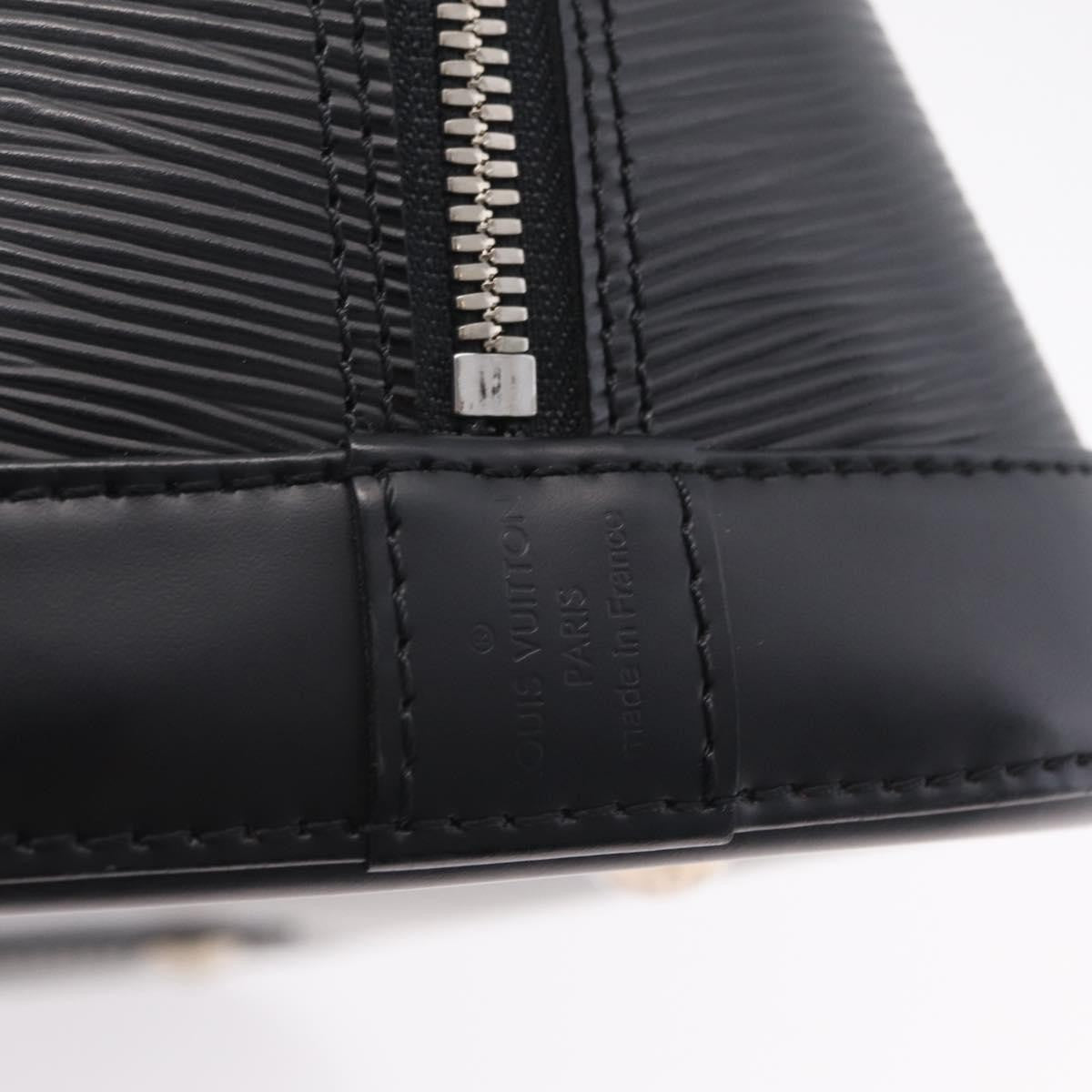 Louis Vuitton Alma Epi Leather, Black, Leather, Handbag