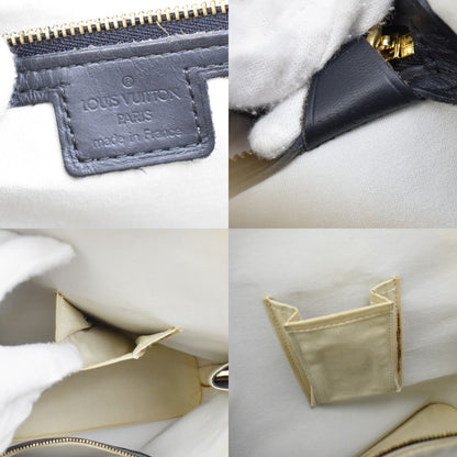 Louis Vuitton Alma Mini Lin, Blue, Canvas, Handbag