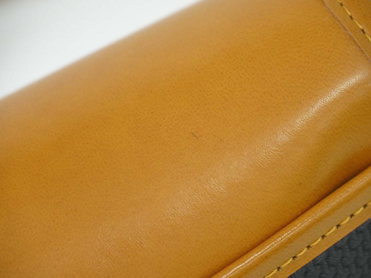 Saint Laurent Vintage Shoulder bag leather, Black, Canvas, Shoulder Bag