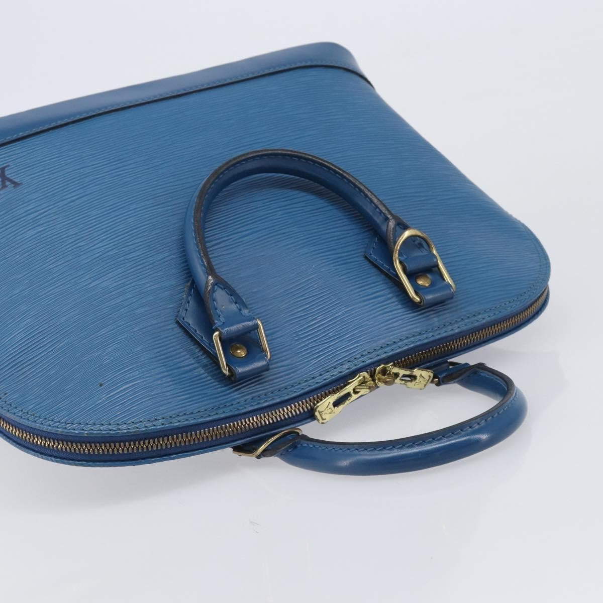 Louis Vuitton Alma Epi Leather, Blue, Leather, Handbag