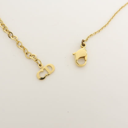 Christian Dior CD Heart Metal, Gold, Metal, Necklace
