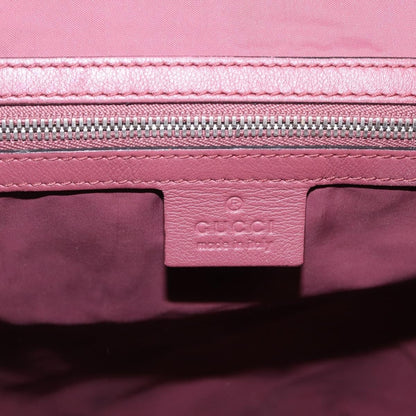 Gucci Buckle Blooms Print GG Coated Canvas, Beige, Canvas, Backpack