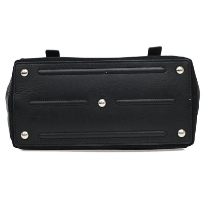 Saint Laurent Muse Two Leather, Black, Leather, Handbag