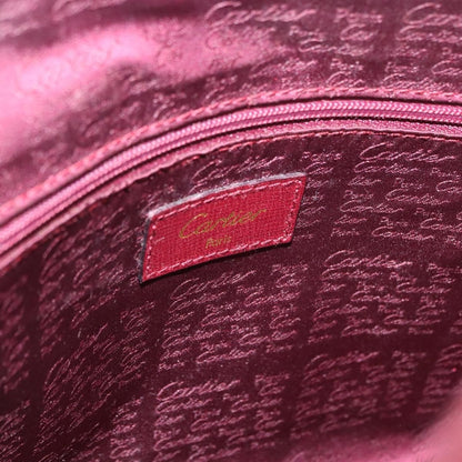 Cartier Must Line Leather, Burgundy, Leather, Handbag