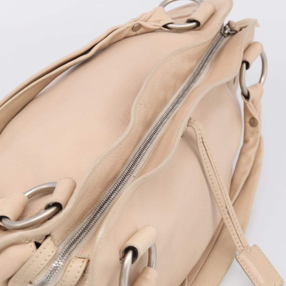 Celine Bittersweet Leather, Beige, Leather, Handbag