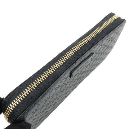 Gucci Zip Organizer Microguccissima Leather, Black, Leather, Wallet
