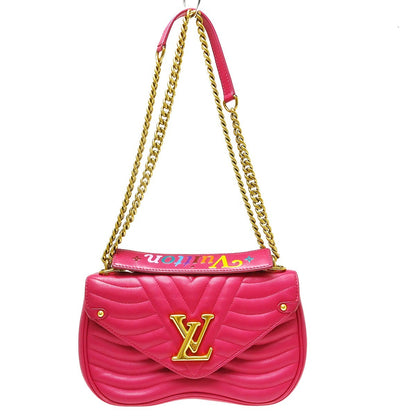 Louis Vuitton New Wave Chain Quilted Leather, Pink, Leather, Handbag