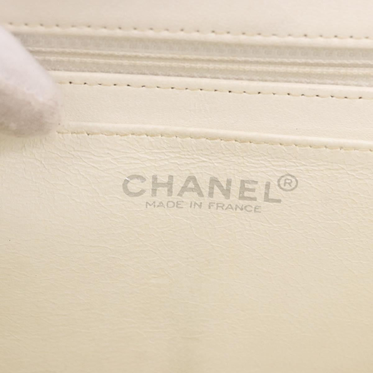 Chanel Vintage Chocolate Bar CC Flap Patent leather, Beige, Patent Leather, Shoulder Bag