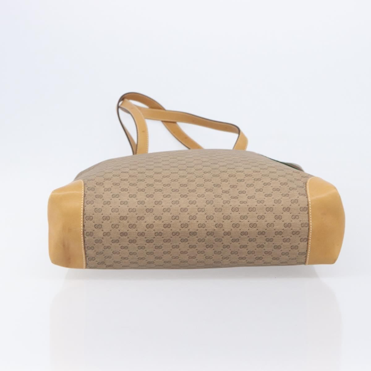 Gucci Sherry Line Tote Canvas, Beige, Canvas, Tote Bag
