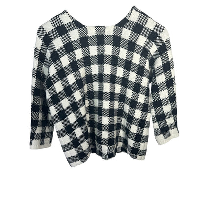 Maje Max Gingham Knit Sweater