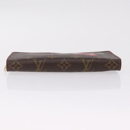 Louis Vuitton Porte-Monnaie Zippy Limited Edition Monogram Cerises, Red, Canvas, Wallet