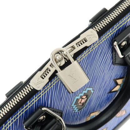 Louis Vuitton Alma Limited Edition Azteque Epi Leather, Blue, Leather, Handbag