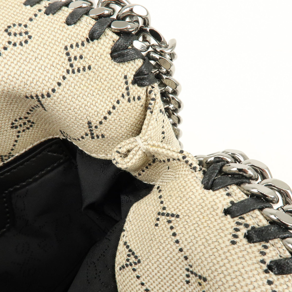 Stella McCartney Falabella Faux Leather, Beige, Canvas, Tote Bag
