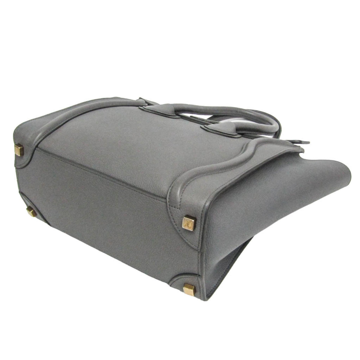 Celine Luggage Smooth Leather, Gray, Leather, Handbag