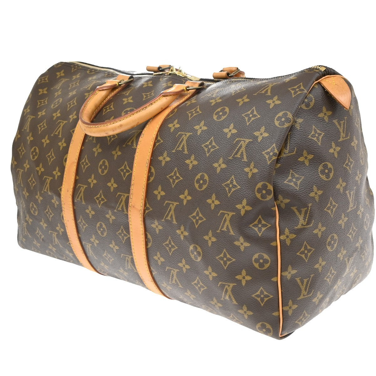 Louis Vuitton Keepall Monogram Canvas, Brown, Canvas, Travel Bag