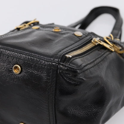 Saint Laurent Downtown Patent, Black, Patent Leather, Tote Bag
