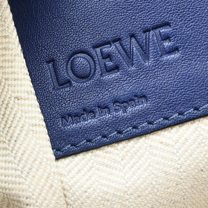 Loewe Hammock Leather, Blue, Leather, Handbag