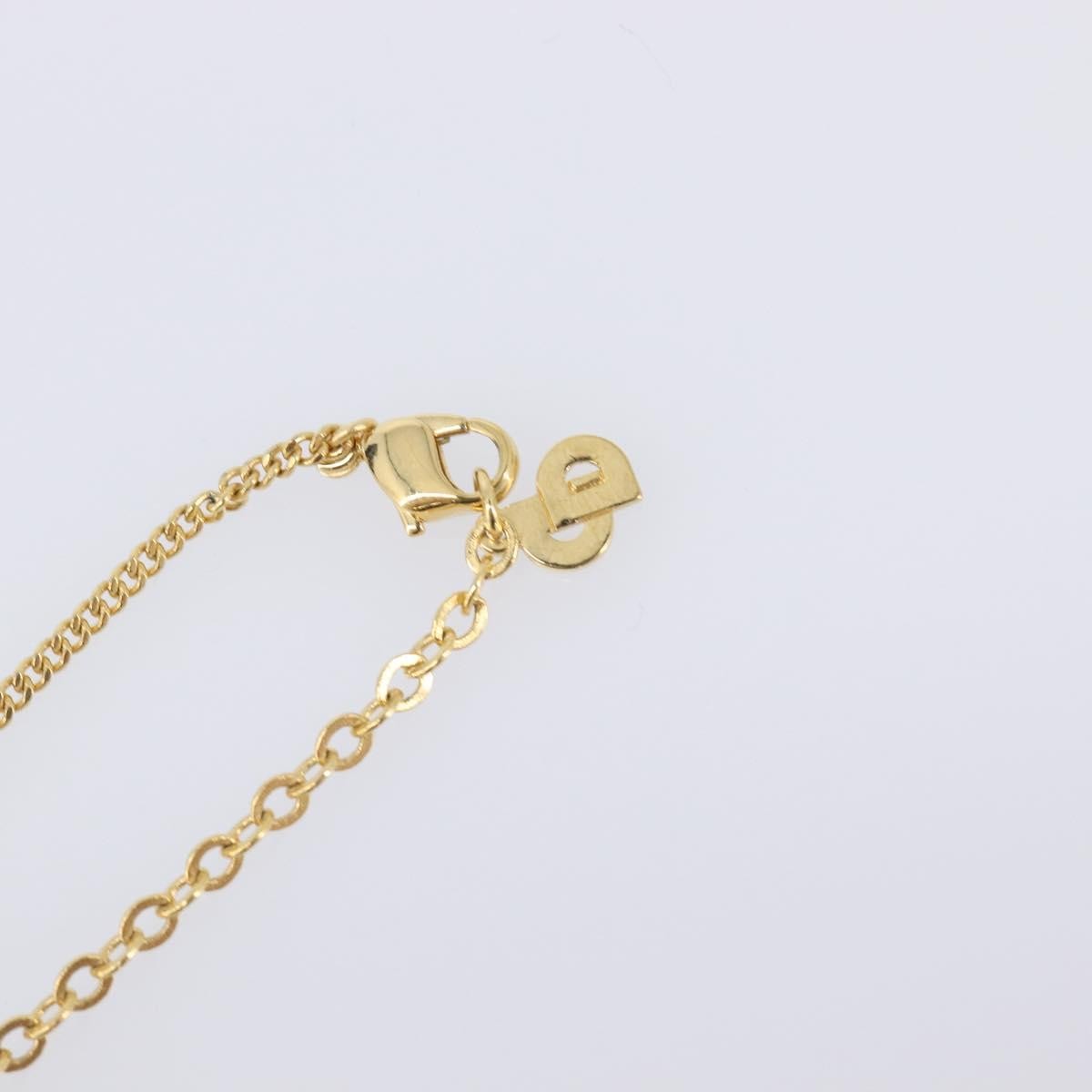 Christian Dior CD Pendant Metal, Gold, Metal, Necklace