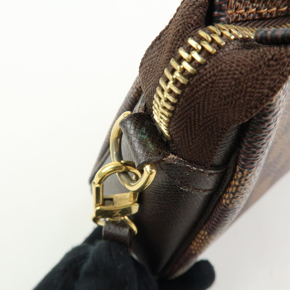 Louis Vuitton Trousse Make Up Damier, Brown, Canvas, Clutch