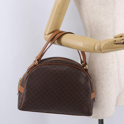 Celine Vintage Handbag Toile Céline, Brown, Canvas, Handbag