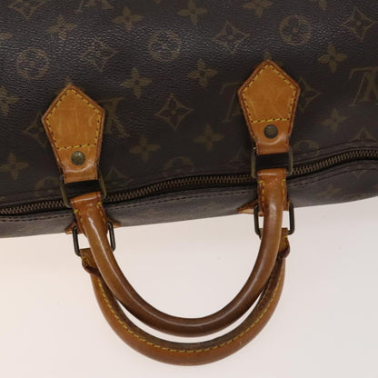Louis Vuitton Speedy Handbag Monogram Canvas, BROWN, CANVAS, Handbag