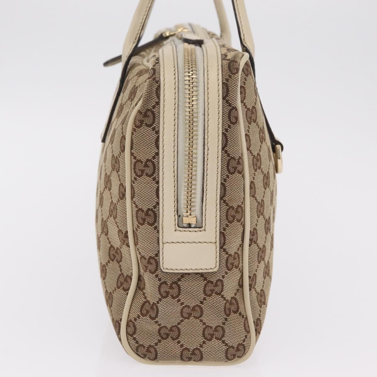 Gucci New Britt Boston GG Canvas, Beige, Canvas, Handbag