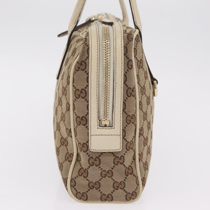 Gucci New Britt Boston GG Canvas, Beige, Canvas, Handbag