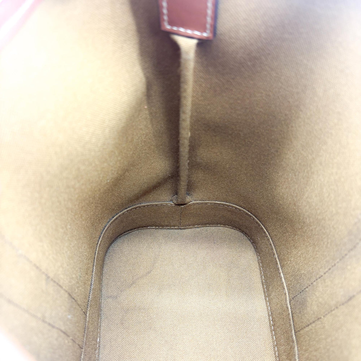 Celine Triomphe Bucket Embossed Suede, Black, Canvas, Handbag