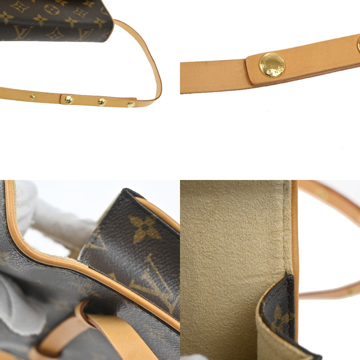 Louis Vuitton Florentine Waist Monogram Canvas, Brown, Canvas, Clutch