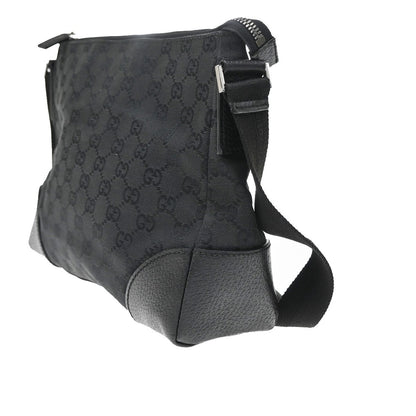 Gucci Web Loop GG Canvas, Black, Canvas, Shoulder Bag