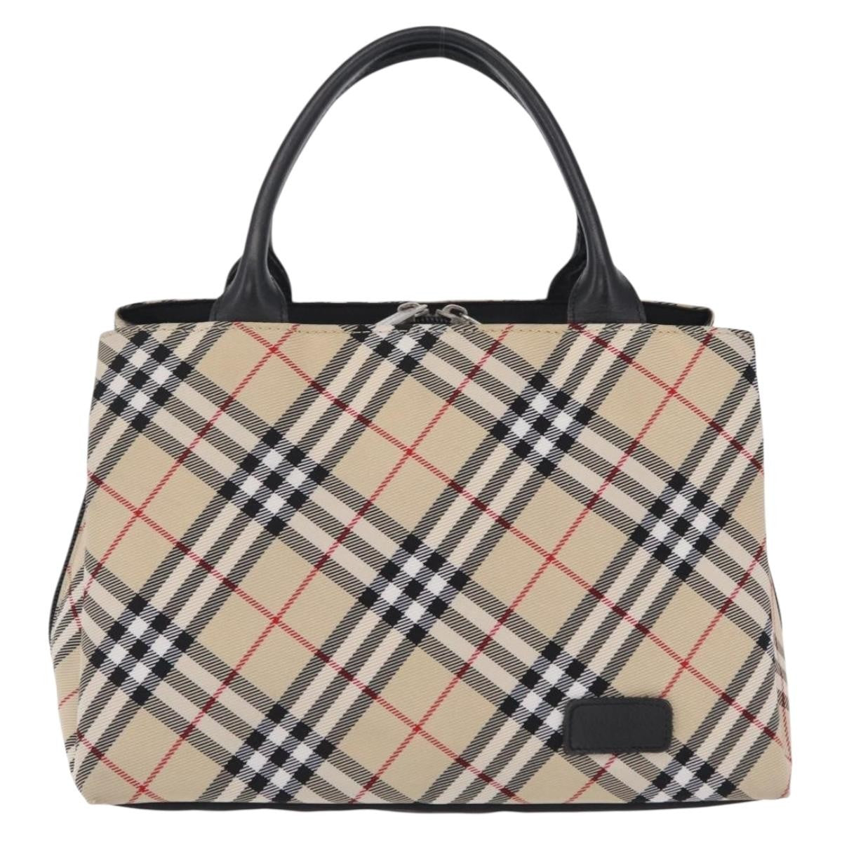 Burberry Nova Check Nylon, Beige, Nylon, Handbag