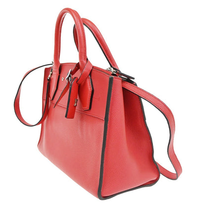 Louis Vuitton City Steamer Leather, Red, Leather, Handbag