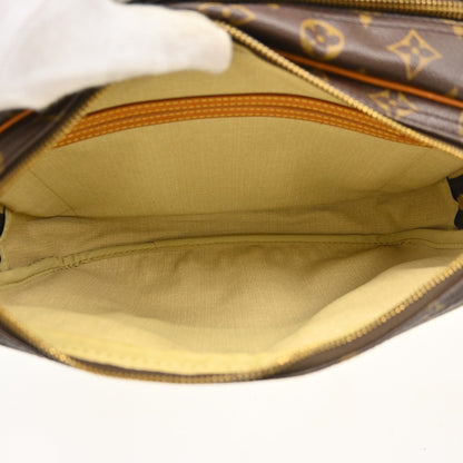 Louis Vuitton Reporter Monogram Canvas, Brown, Canvas, Shoulder Bag