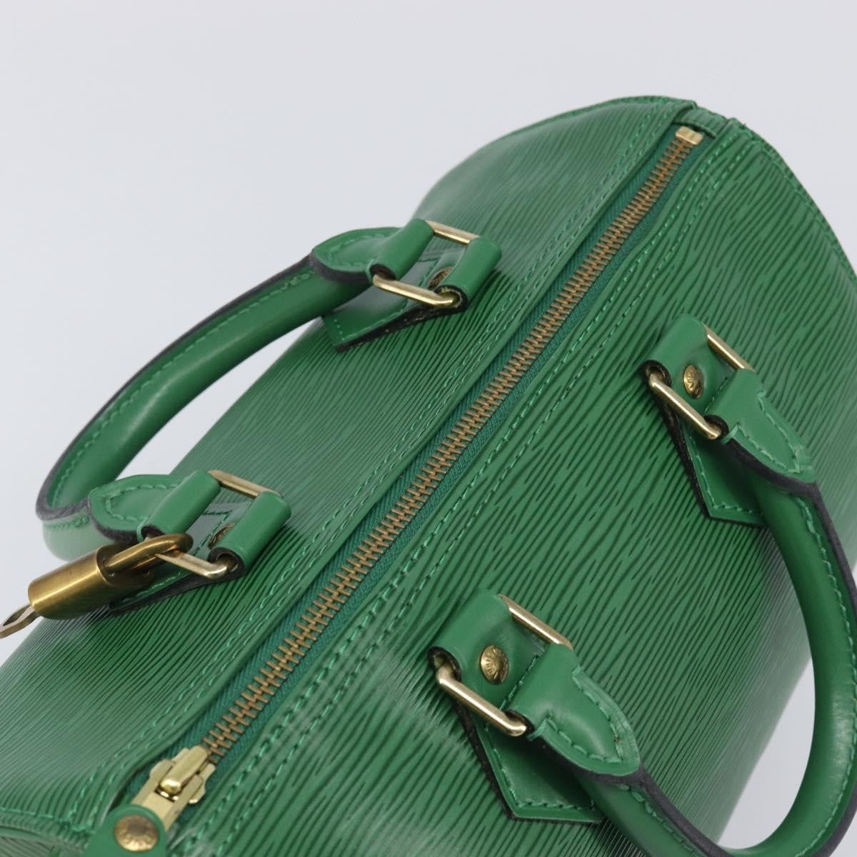 Louis Vuitton Speedy Epi Leather, Green, Leather, Handbag