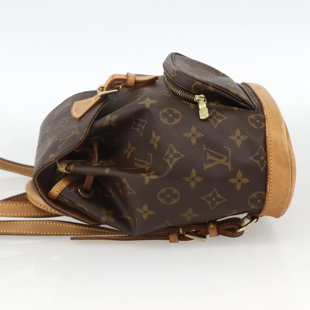 Louis Vuitton Vintage Montsouris Monogram Canvas, Brown, Canvas, Backpack