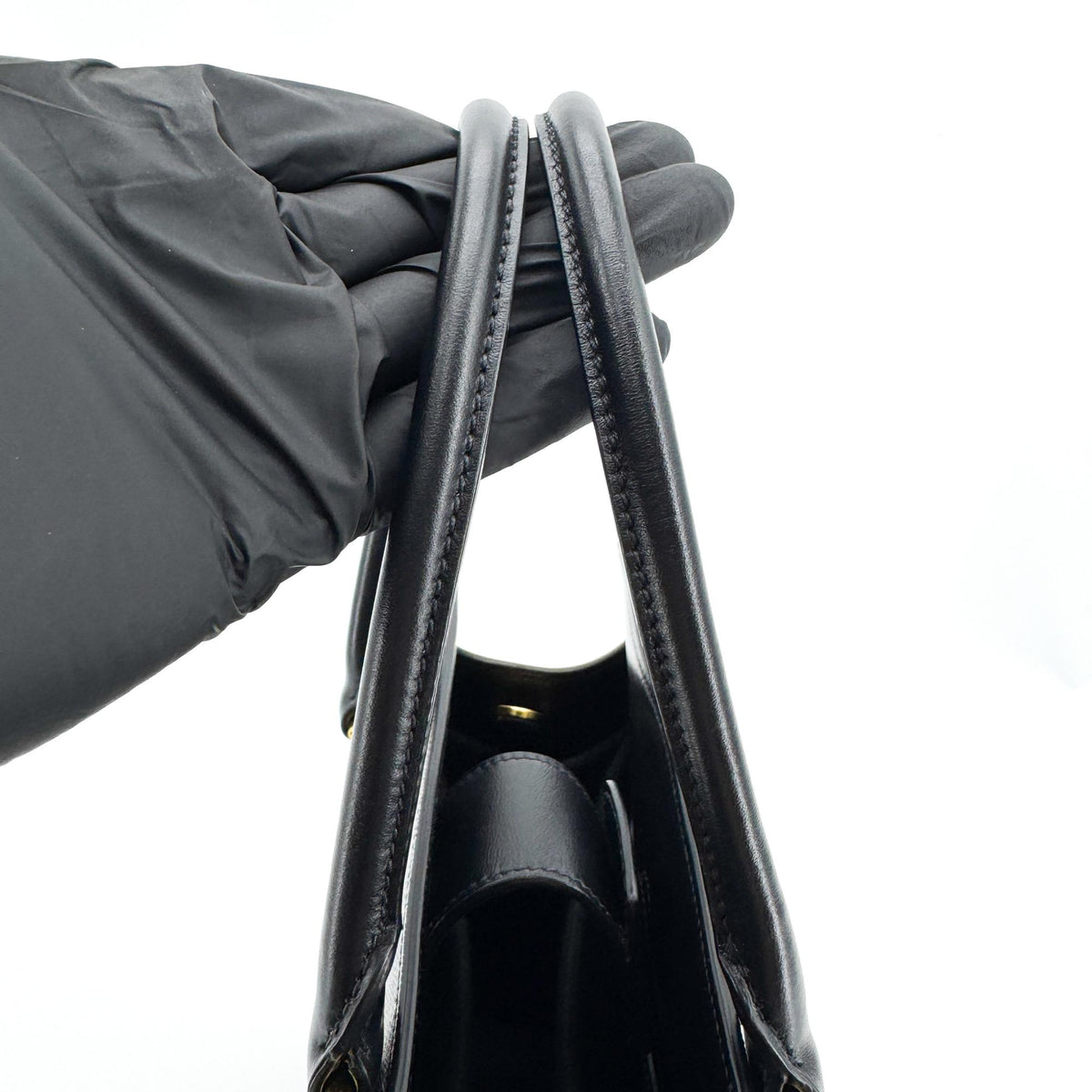 Prada saffiano tote Leather, Black, Leather, Tote Bag