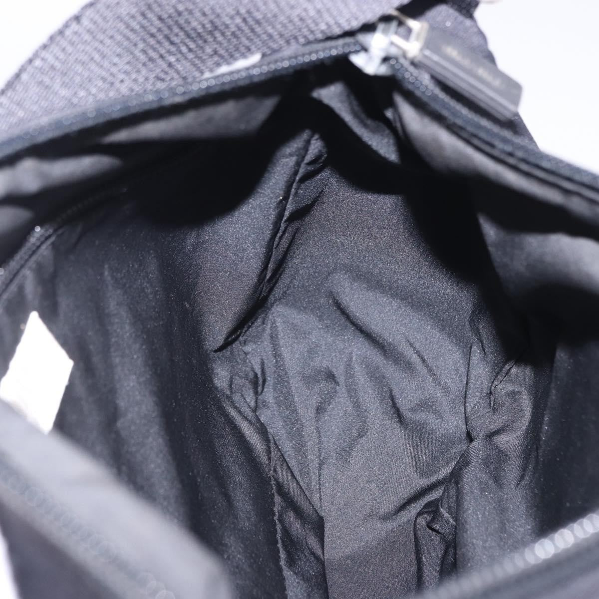 Miu Miu Shoulder Leather, Black, Nylon, Shoulder Bag