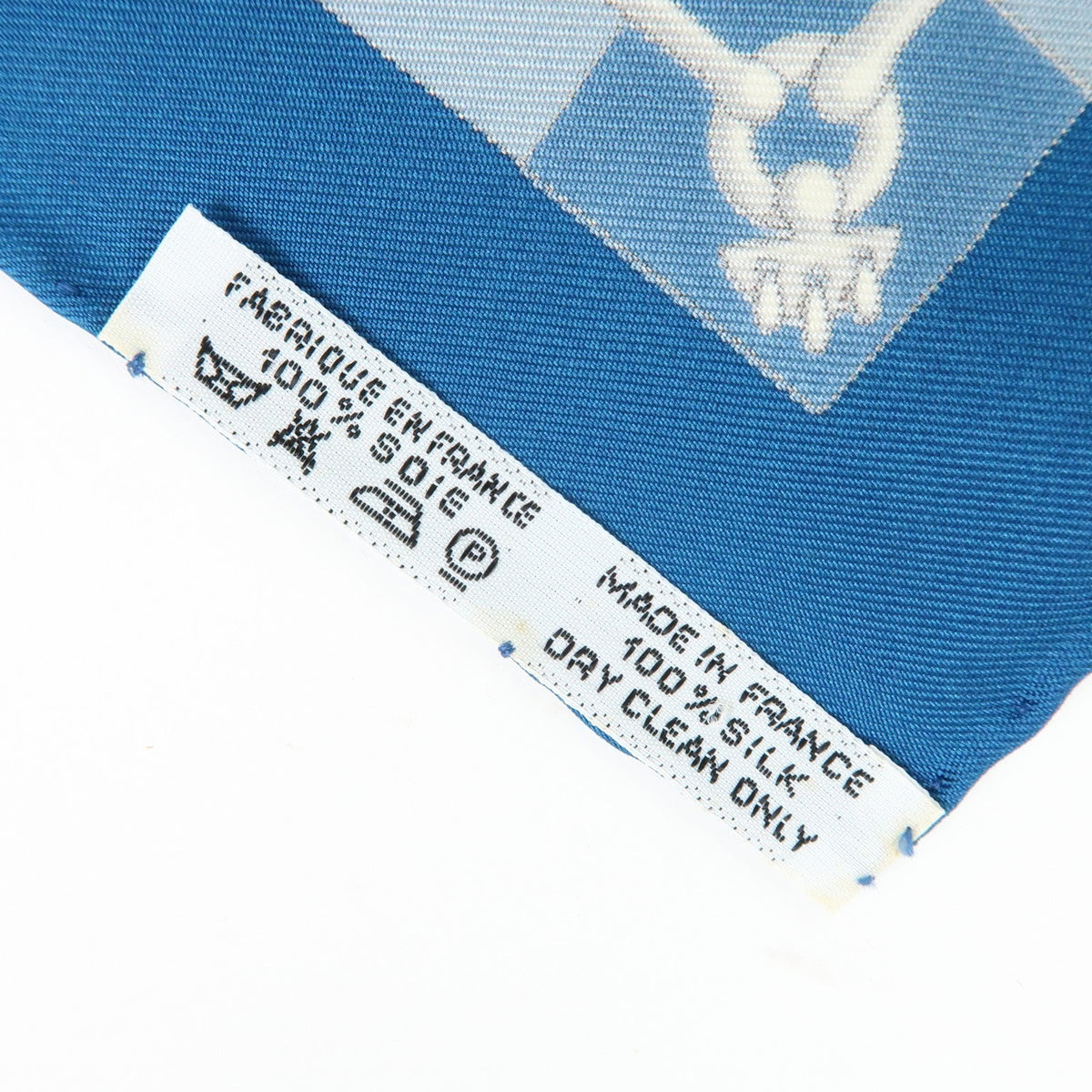 Hermes Carré 42 Silk, Blue, Silk, Scarf